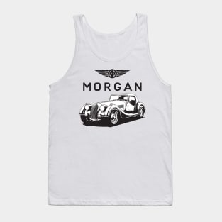 Morgan Utomotive Car Tribute  - Car Lover Design - Retro Vintage Tank Top